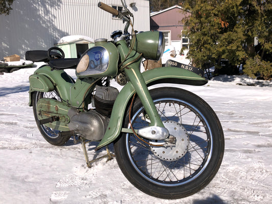 1958 NSU SUPER LUX MOTORCYCLE FOR SALE IN ORIGENAL CONDITION