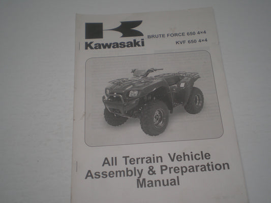 KAWASAKI Brute Force 650 4x4 / KVF650 4x4 / KVF650 D1/E1 2005 Assembly & Preparation Manual 99931-1450-01 #1866