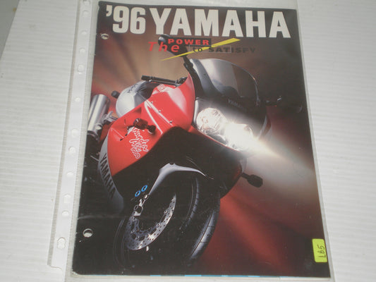 YAMAHA 1996 MOTORCYCLE MODELS SALES BROCHURE . YL5B