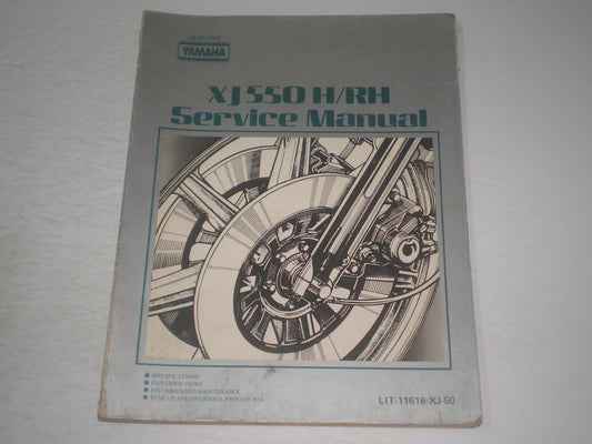 YAMAHA XJ550  H/ RH  1982  Service Manual  5K5-28197-10 / LIT-11616-XJ-50 / LIT-11616-02-28 #1557