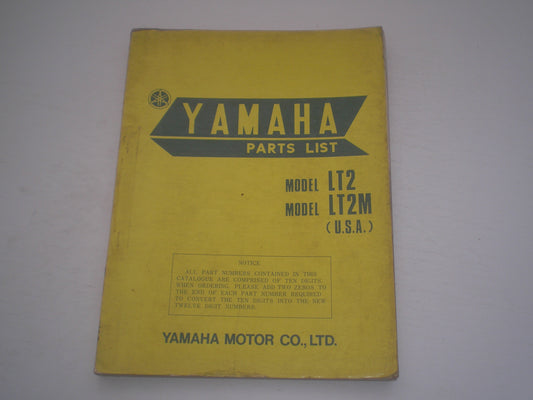 YAMAHA LT2 LT2M 1972  Parts List / Catalogue  305-28198-60  #1740