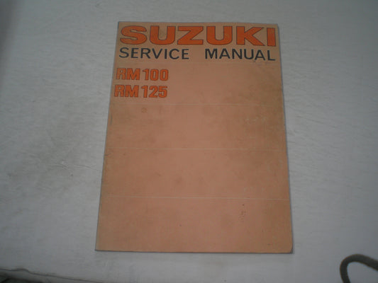 SUZUKI RM100 A  RM125 A/M/S 1977  Service Manual  #1474