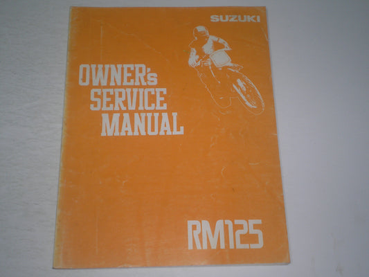 SUZUKI RM125 1992 Owner's Service Manual 99011-43D50-01A #1895