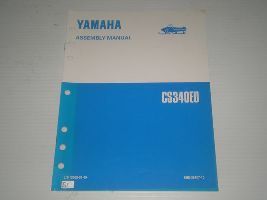 YAMAHA CS340E U Ovation 1994 Snowmobile Assembly Manual 8BE-28107-10 LIT-12668-01-49 #S1