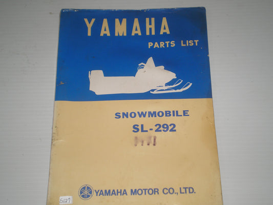 YAMAHA SL-292  1971  Parts List / Catalogue  #S127