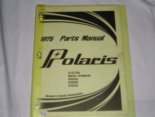 POLARIS Electra 1975 Parts Catalogue 9910309 #S161