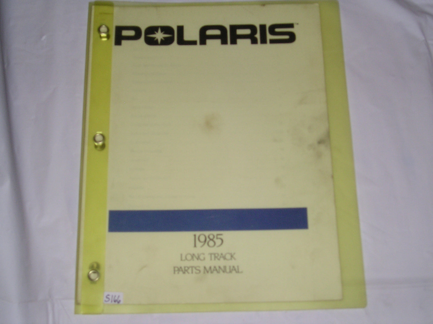 POLARIS Long Track  1985  Parts Catalogue  9910985  #S166