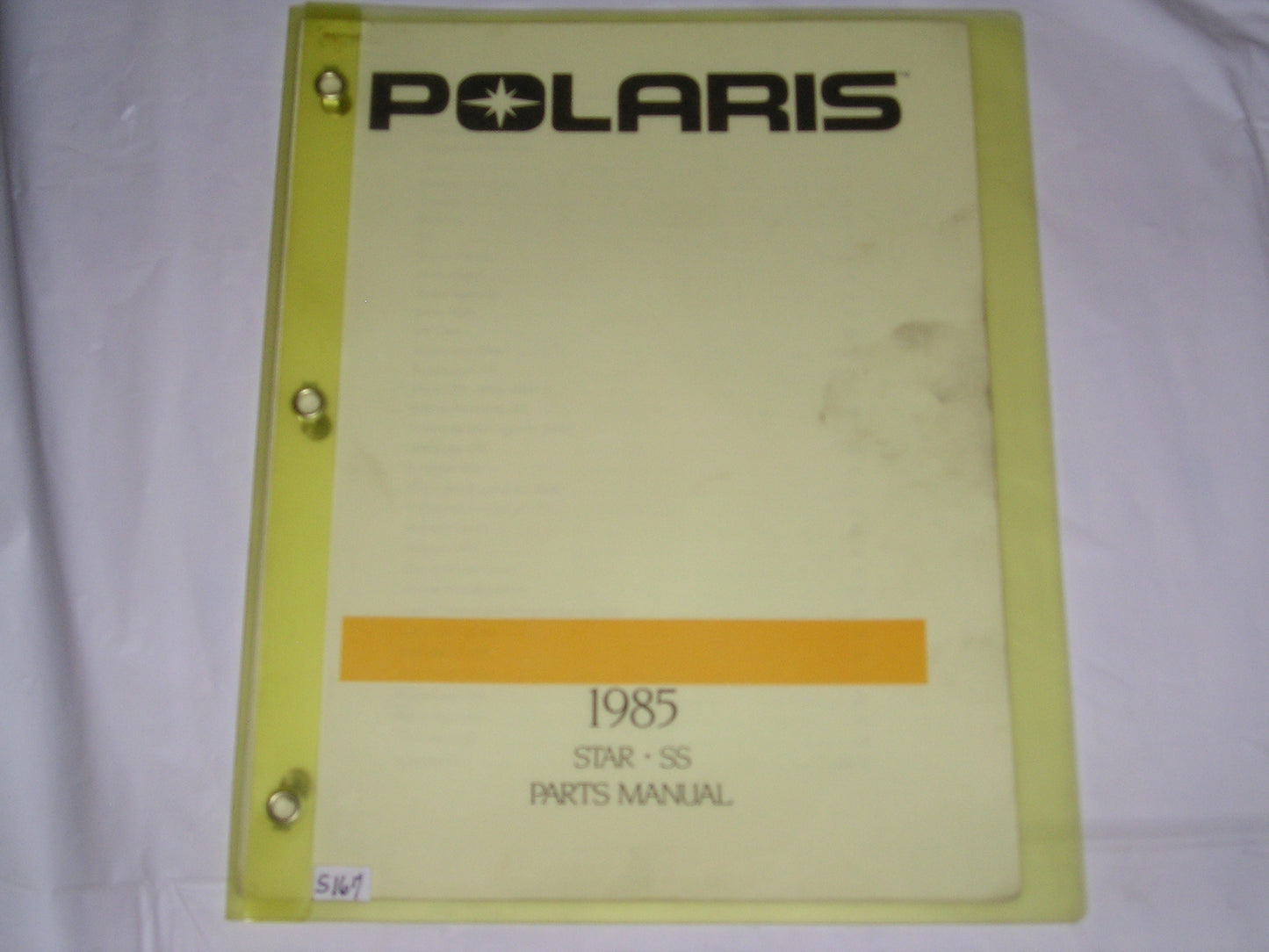 POLARIS Star SS 1985  Parts Catalogue  9910955  #S167