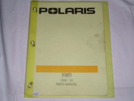 POLARIS Star SS 1985 Parts Catalogue 9910955 #S167