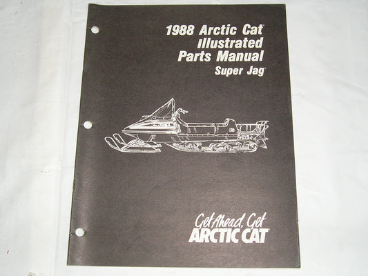 ARCTIC CAT Super Jag 1988 Illustrated Parts Catalogue 2254-449 #S16