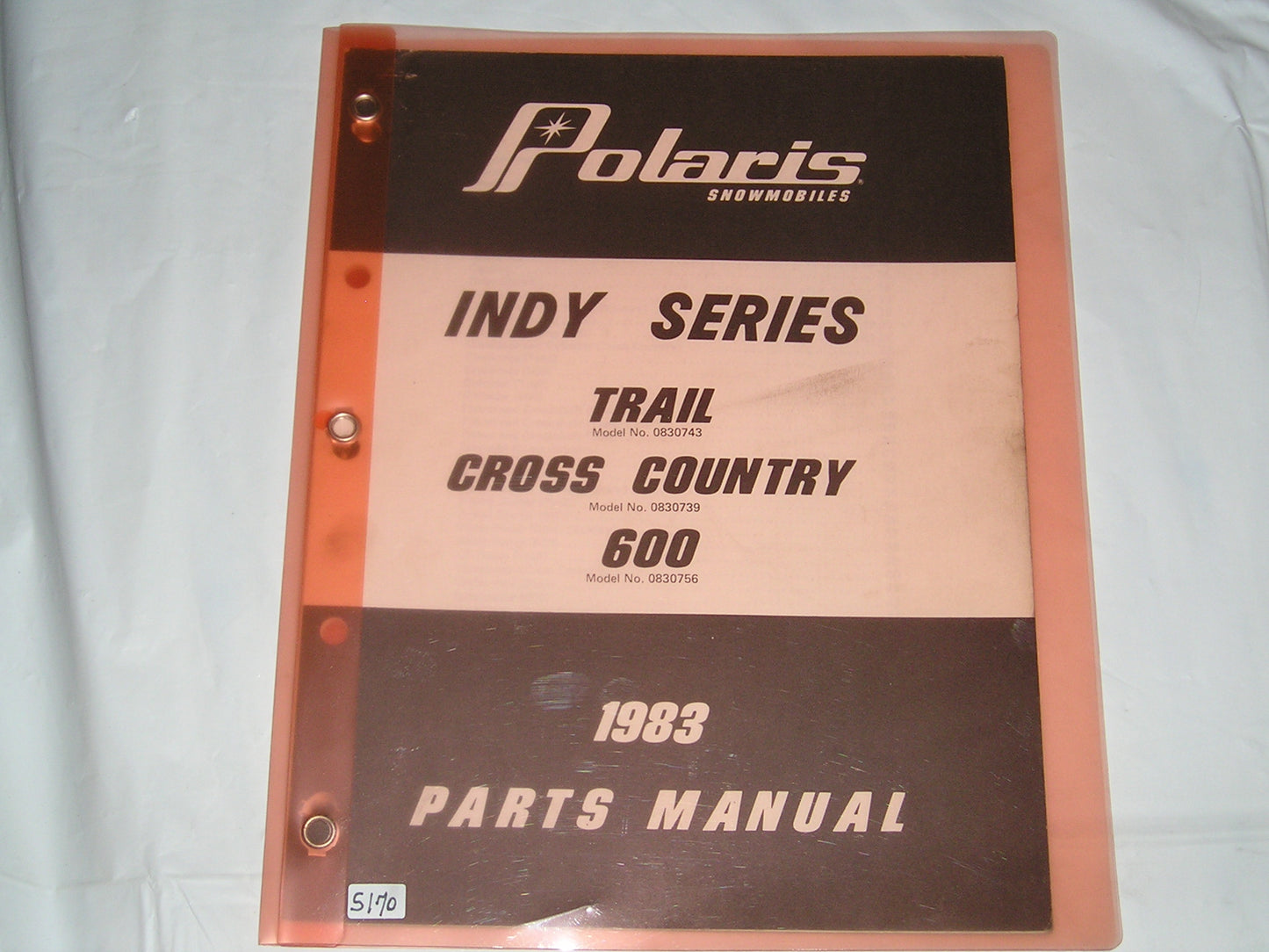 POLARIS Indy Series  Trail / Cross Country / 600  1983  Parts Catalogue  9910812  #S170