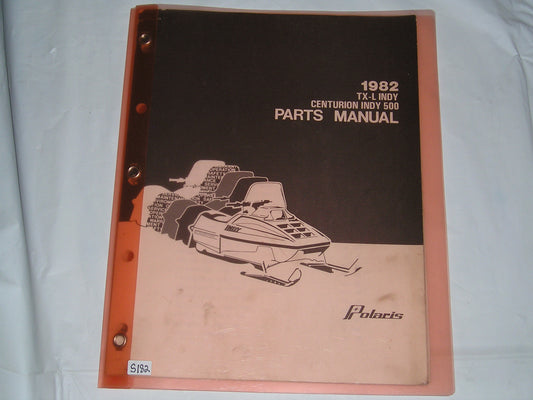 POLARIS TX-L Indy   Centurion Indy 500  1982 Parts Catalogue  9910764  #S182