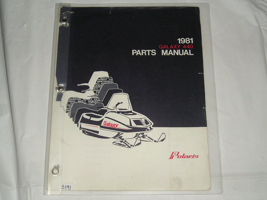 POLARIS Galaxy 440  1981  Parts Catalogue  9910724  #S191