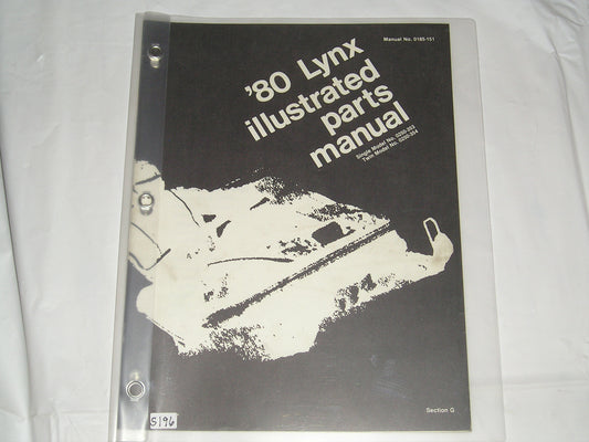 ARCTIC CAT Lynx Single & Twin Models Parts Catalogue 0185-151 #S196