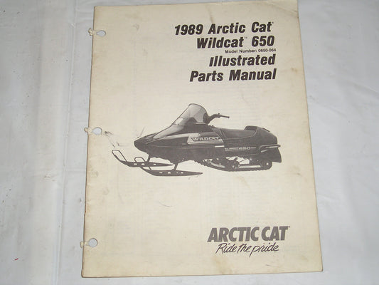 ARCTIC CAT Wildcat 650 1989 Illustrated Parts Catalogue 2254-495 #S21