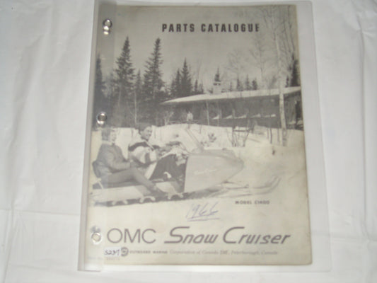 OMC Snow Cruiser C1400 1965 Parts Catalogue 404175 #S224
