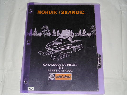 BOMBARDIER SKI-DOO  Nordik  Skandic 1982  Parts Catalogue  480 1156 00  #S211