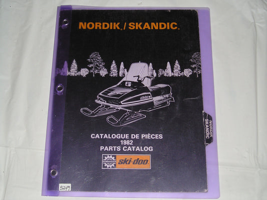 BOMBARDIER SKI-DOO Nordik Skandic 1982 Parts Catalogue 480 1156 00 #S211