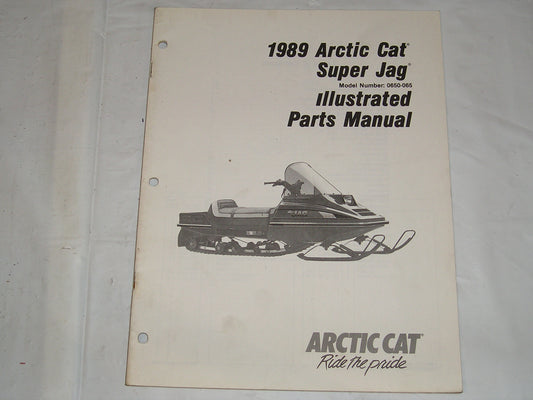 ARCTIC CAT Super Jag 1989 Illustrated Parts Catalogue 2254-492 #S25