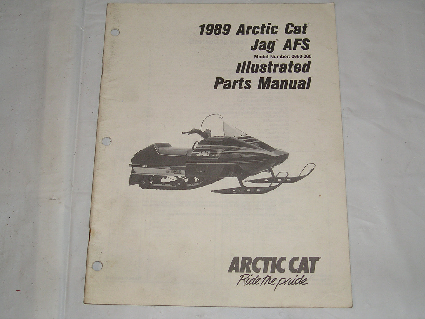 ARCTIC CAT Jag AFS Illustrated Parts Catalogue  2254-491  #S29