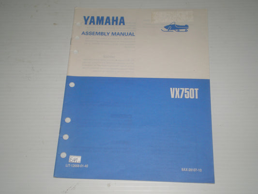 YAMAHA VX750 T V-Max-4 1993 Assembly Manual 8AX-28107-10 LIT-12668-01-40 #S47
