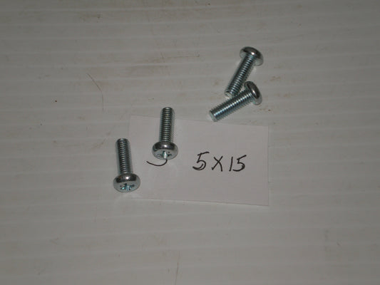 Honda Yamaha Suzuki Kawasaki Carburetor Phillips Head Float Bowl Screws 5 x 15 mm Set/4