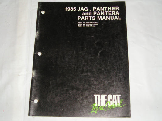 ARCTIC CAT Snowmobile Jag Panther Pantera 1985 Parts Manual #S5
