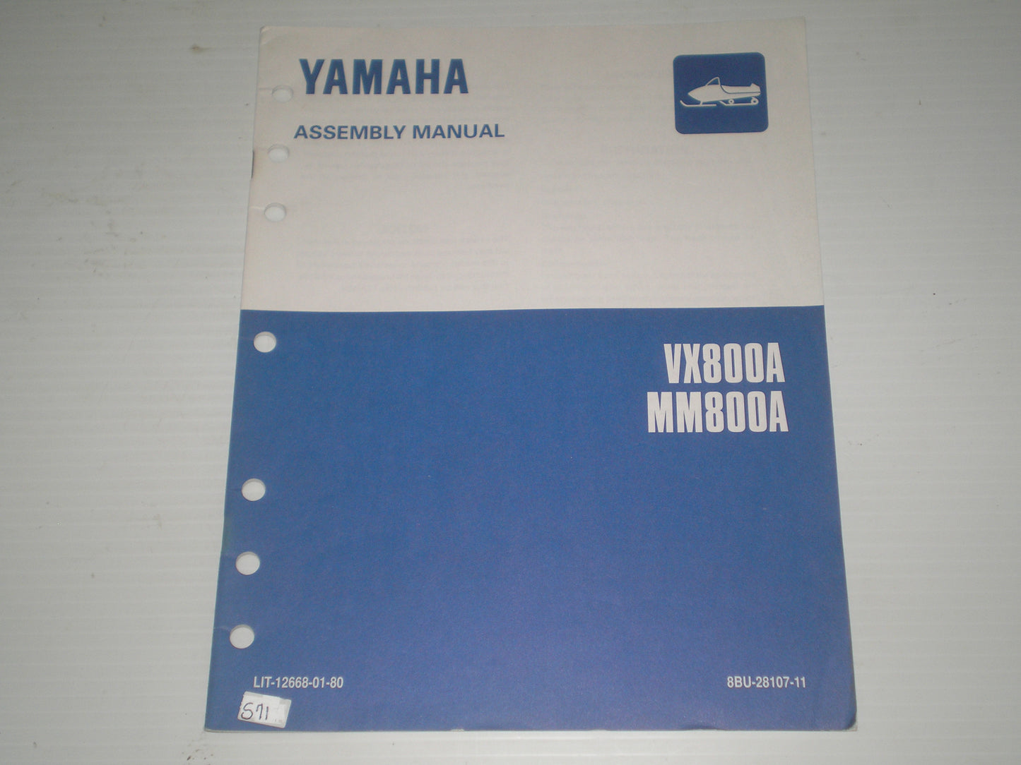 YAMAHA VX800 A  MM800 A  1997  Assembly Manual  8BU-28107-11  LIT-12668-01-80  #S71