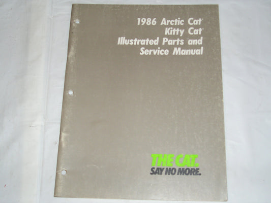 ARCTIC CAT Kitty Cat Parts & Service Manual  2254-325  #S7