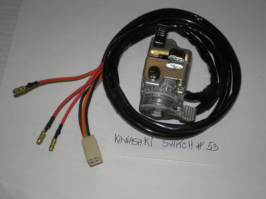 KAWASAKI Factory Handlebar Switch #53 / Casted in the switch is: KAWASAKI-005
