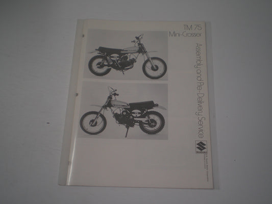SUZUKI TM175 Mini-Crosser Assembly & Pre-Delivery Service Manual #1966