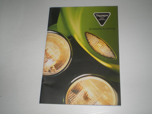 TRIUMPH ACCESRIES TRIDENT SUPER TRIPLE SPRINT TIGER TROPHY DAYTONA 750 900 1200 SALES BROCHURE BOOKLET