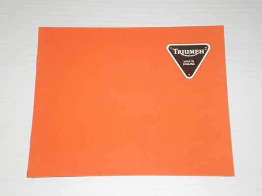 TRIUMPH SPORT MODELS TRIDENT SUPER TRIPLE SPRINT TIGER TROPHY DAYTONA 750 900 1200 SALES BROCHURE BOOKLET