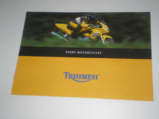 TRIUMPH SPORT MODELS TRIDENT SUPER TRIPLE SPRINT TIGER TROPHY DAYTONA 750 900 1200 SALES BROCHURE BOOKLET