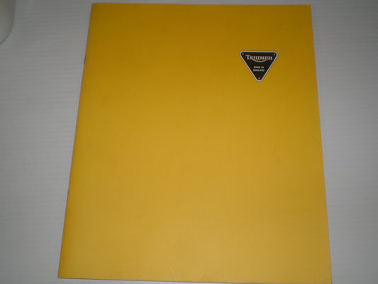 TRIUMPH SPORT MODELS SUPER TRIPLE SPRINT TIGER TROPHY DAYTONA 900 12200 SALES BROCHURE BOOKLET B1A