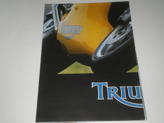 TRIUMPH SPORT MODELS PRCE LIST TRIDENT SUPER TRIPLE SPRINT TIGER TROPHY DAYTONA 750 900 1200 SALES BROCHURE BOOKLET