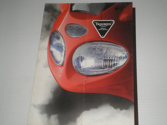 TRIUMPH 1999 SPORT MODELS PRCE LIST TRIDENT SUPER TRIPLE SPRINT TIGER TROPHY DAYTONA 750 900 1200 SALES BROCHURE BOOKLET