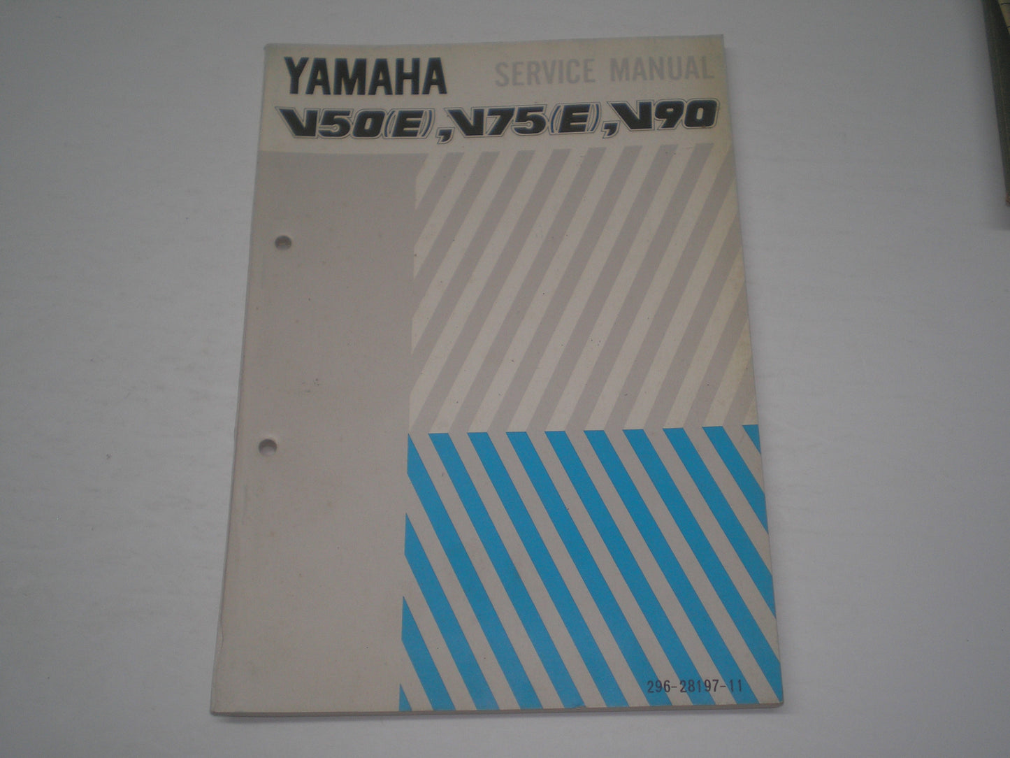 YAMAHA V50 E  V75 E  V90  1975  Service Manual  296-28197-11  #1512