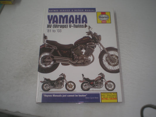 YAMAHA XV535 XV700 XV750 XV920 XV1000 XV1100 TR1 V-Twins 1981-2003 Haynes Service Manual 0802  #1295