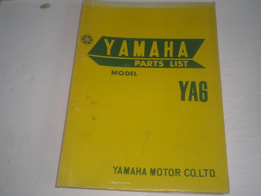 YAMAHA YA6 1968  Factory Parts List / Catalogue  #1288