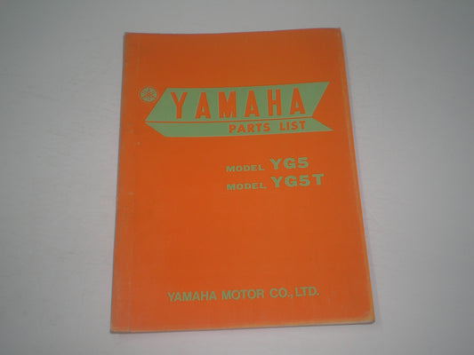 YAMAHA YG5 YG5T 1969 Parts List / Catalogue #1726