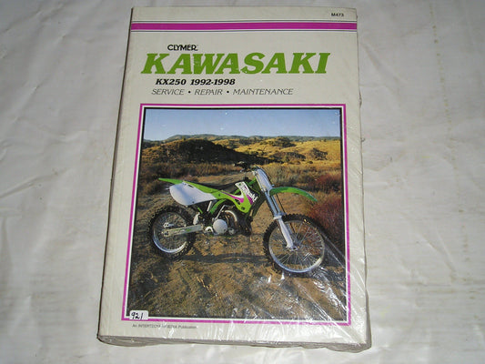 KAWASAKI KX250 1992-1998  Clymer Service Manual M473  #921