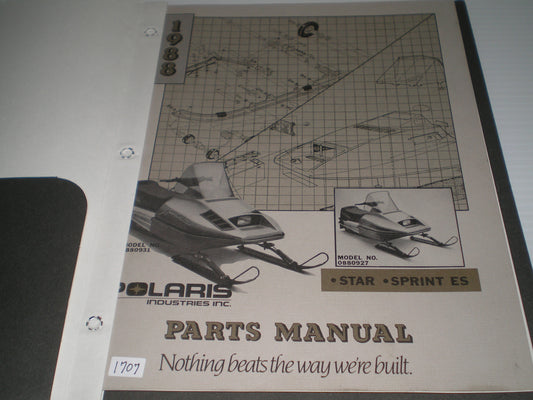 POLARIS Star Sprint ES 1988 Parts Catalogue 9911415 #S160