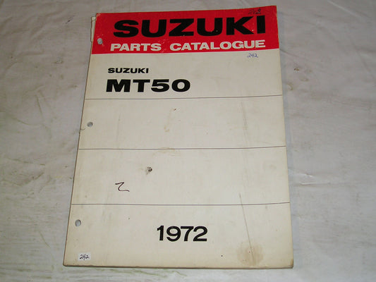 SUZUKI MT50  R J  1972  Factory Parts Catalogue  #242
