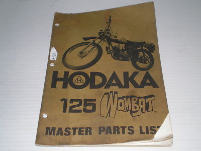 HODAKA 125 Wombat Illustrated Parts List / Catalogue MPL772 #E155