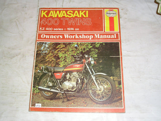 KAWASAKI KZ400 Twins  1974 on   Haynes Owners Workshop Manual 281  #473