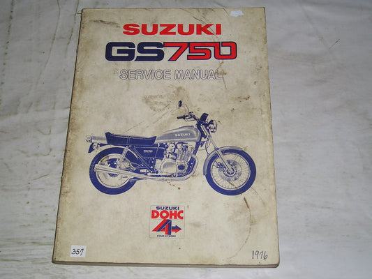 SUZUKI GS750 1977 Service Manual SR-8000 #357