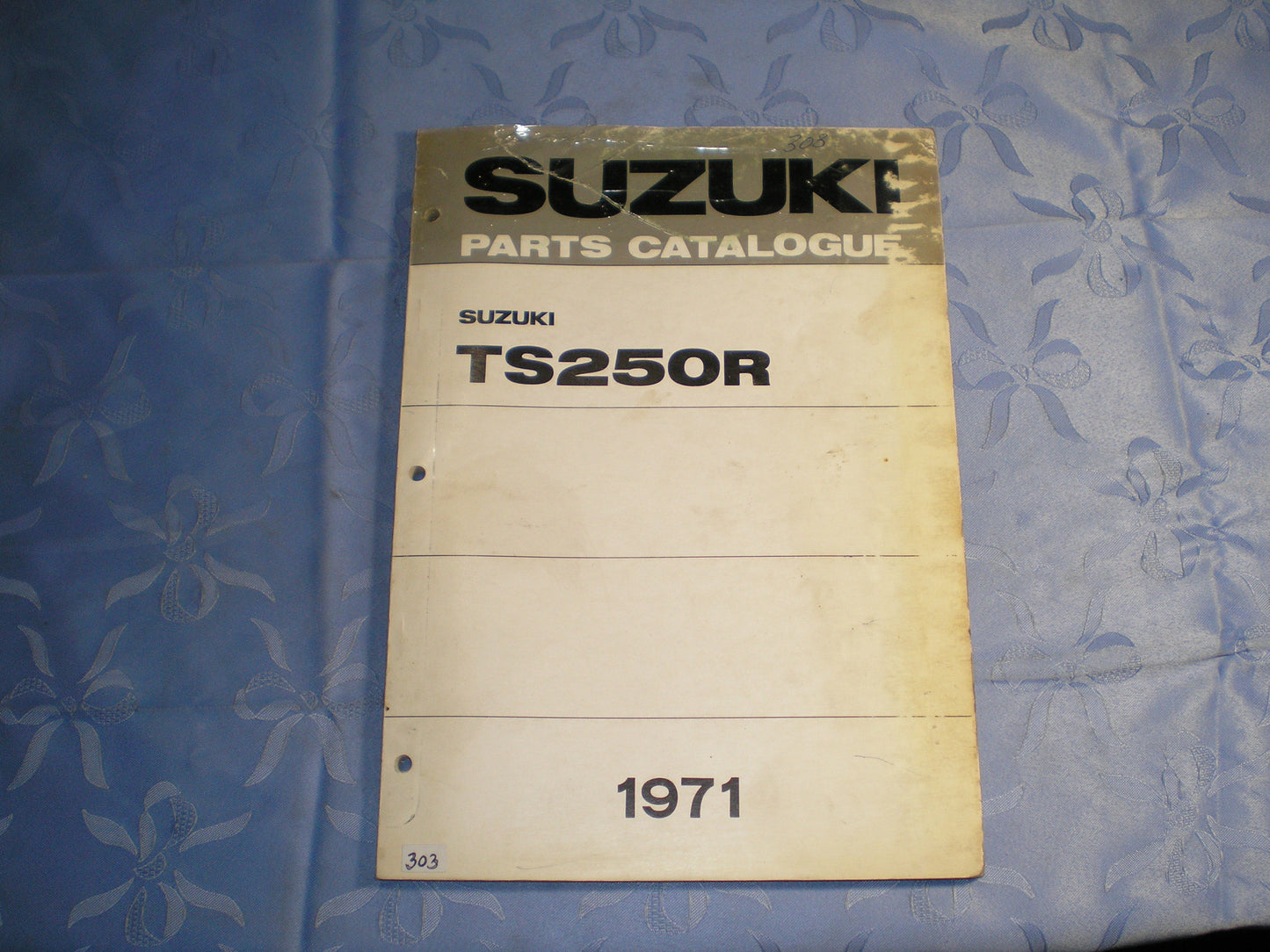 SUZUKI TS250 R 1971  Factory Parts Catalogue  #303
