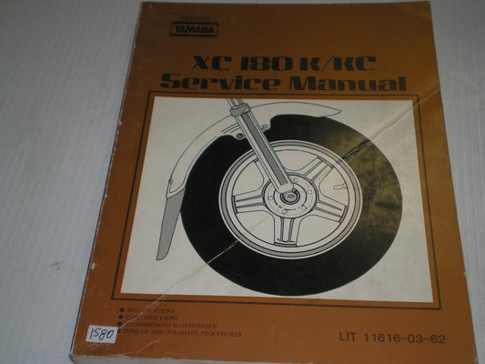 YAMAHA XC180 K KC  1984  Service Manual  25H-28197-10  LIT-11616-03-62  #1580