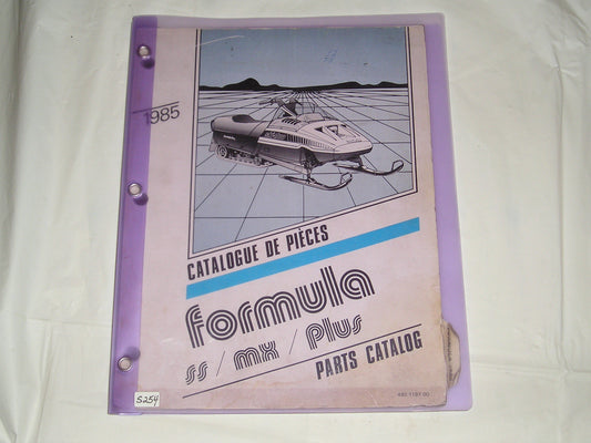 BOMBARDIER SKI-DOO Formula SS MX Plus 1985 Parts Catalogue 480 1197 00 #S208